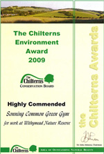 the Chilterns Awards certificate